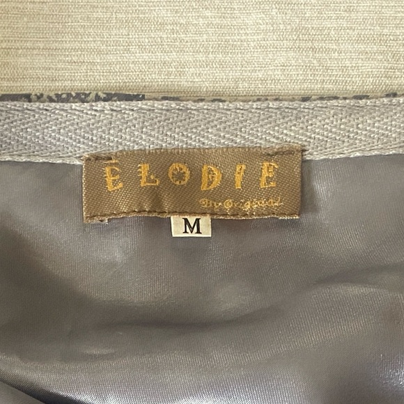 ELODIE Skirt Size M Iridescent Purple Gray Gathered Skirt NeoGothic Steampunk - Picture 2 of 14